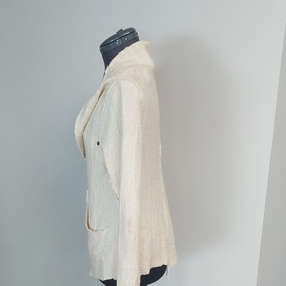 Hunt & Gather Snap Front Asymmetrical Cardigan Sweater - Size S/M - Picture 5 of 8